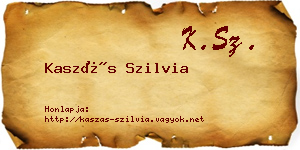 Kaszás Szilvia névjegykártya